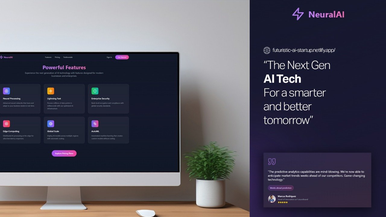AI Startup Landing Page