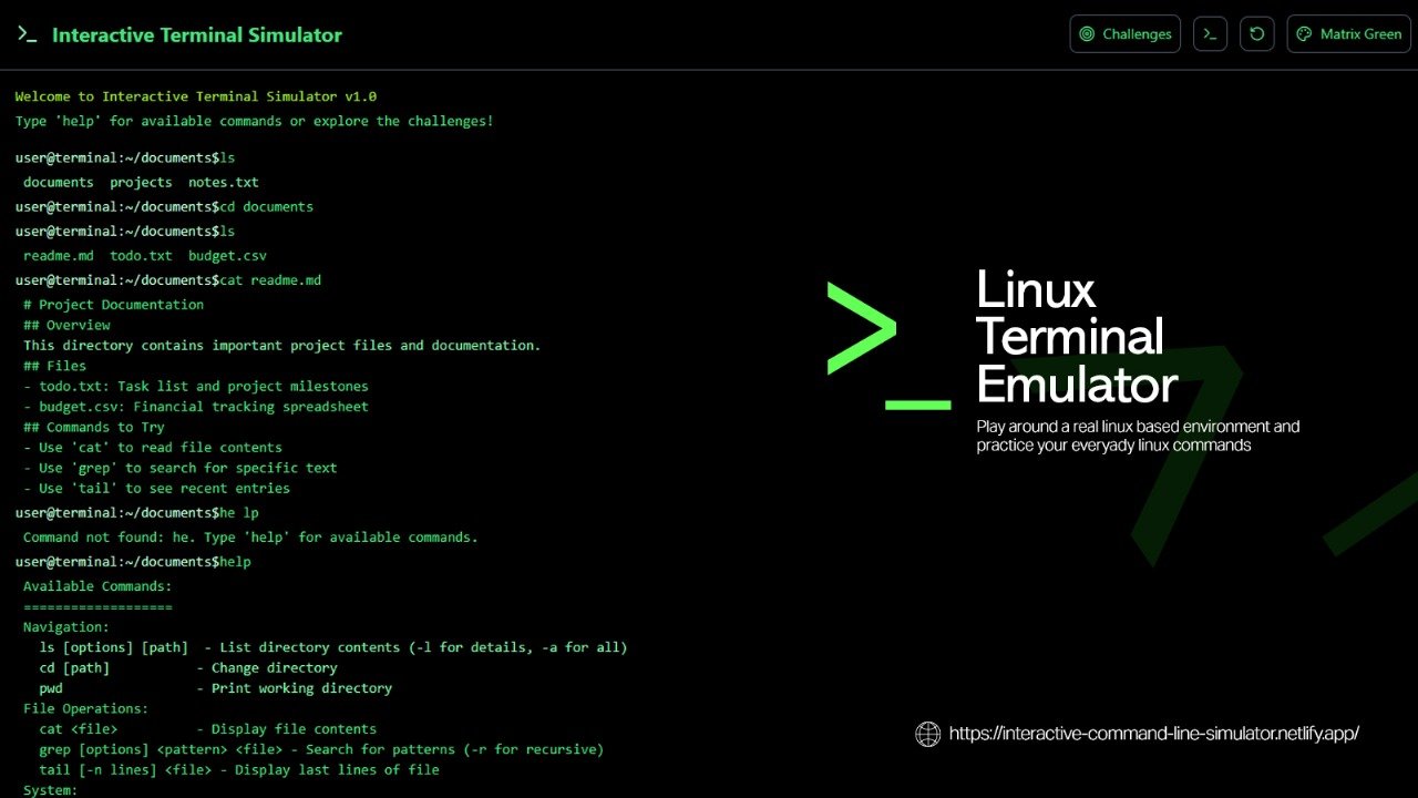 Linux Terminal Emulator