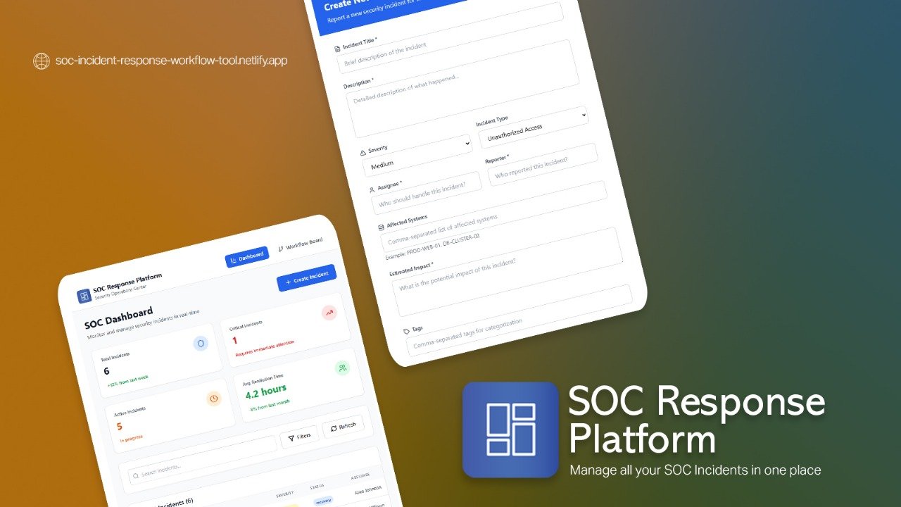 SOC Incident Response Workflow Tool