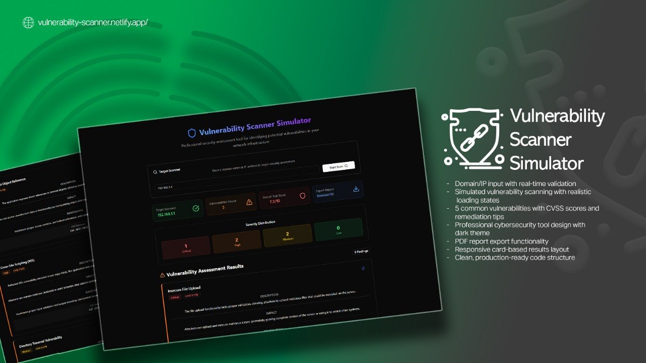 Vulnerability Scanner Simulator